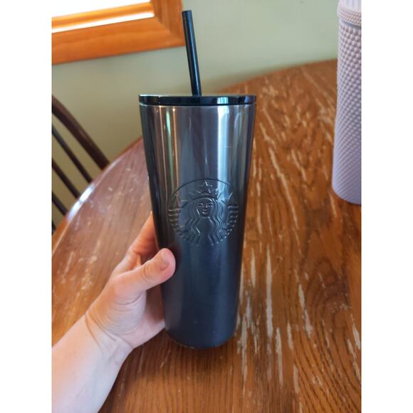 STARBUCKS 3 Piece Bundle Lavender Studded Tumbler Mug Black Cup Drinkware Lot - Picture 7 of 15